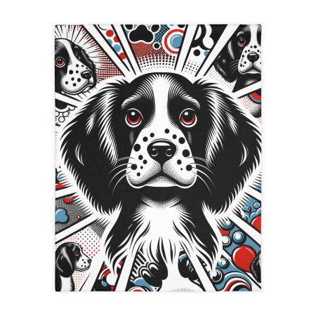 Field Spaniel - Throw Blanket - By Biscuit van Barkley
