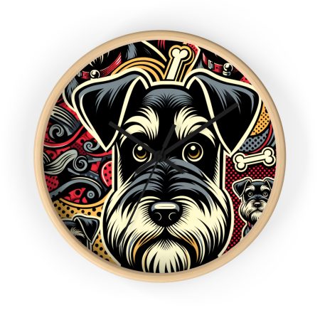 Standard Schnauzer - Wall Clock - By Baxter Monet