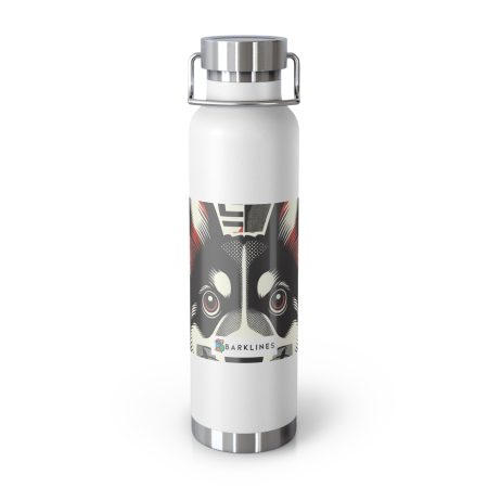 Swedish Vallhund - 22 oz. Copper Vacuum Insulated Bottle  - By Barkley Whiskerstone