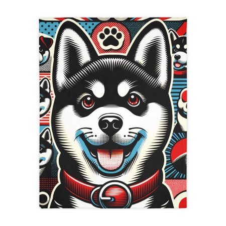 Japanese Akita - Throw Blanket - By Baxter Monet