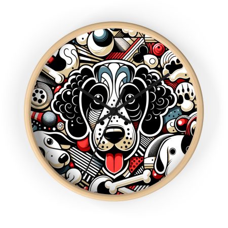 Curly-Coated Retriever - Wall Clock - By Barkley Van Woof