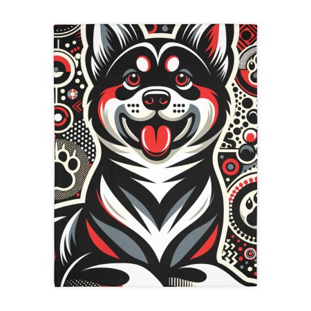Karelian Bear Dog - Throw Blanket - By Maxwell Pawsley
