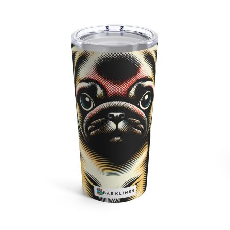 Pug - 20 oz. Tumbler - By Rufus Barkley
