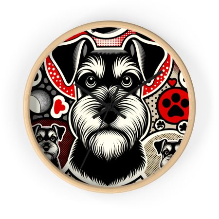 Miniature Schnauzer - Wall Clock - By Baxter Monet