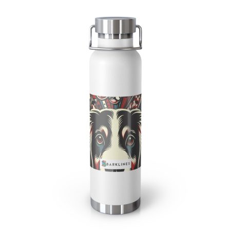 Hovawart - 22 oz. Copper Vacuum Insulated Bottle  - By Biscuit VanWoofer