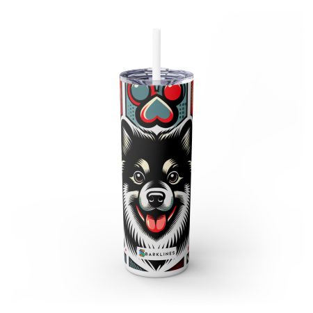 Keeshond - 20 oz. Skinny Tumbler - By Baxter Monet
