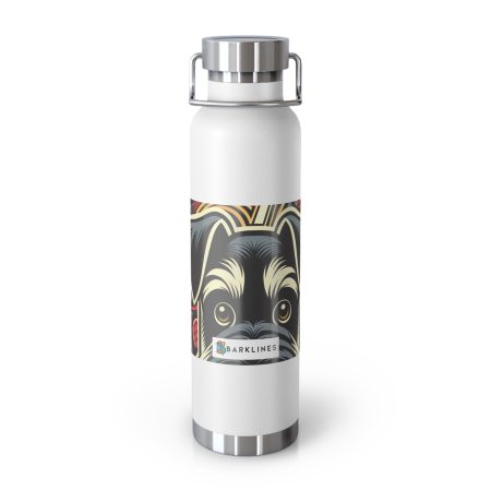 Standard Schnauzer - 22 oz. Copper Vacuum Insulated Bottle  - By Baxter Monet