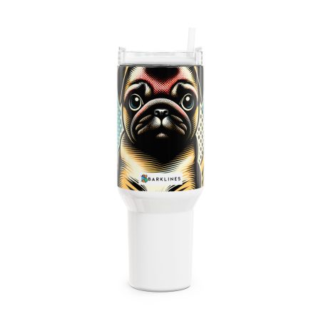 Pug - 40 oz. Tumbler  - By Rufus Barkley
