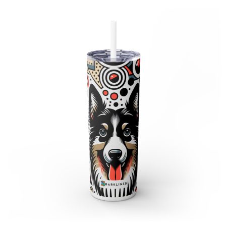 Bohemian Shepherd - 20 oz. Skinny Tumbler - By Barkley Van Woofsten