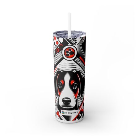 English Foxhound - 20 oz. Skinny Tumbler - By Barker Picasso