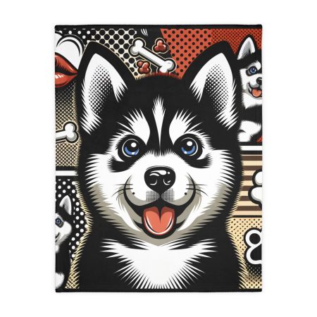 Siberian Husky - Throw Blanket - By Baxter DaVinci
