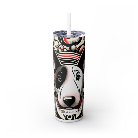 Bull Terrier - 20 oz. Skinny Tumbler - By Baxter VanPooch