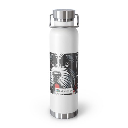 Bouvier des Flandres - 22 oz. Copper Vacuum Insulated Bottle  - By Biscuit Monet
