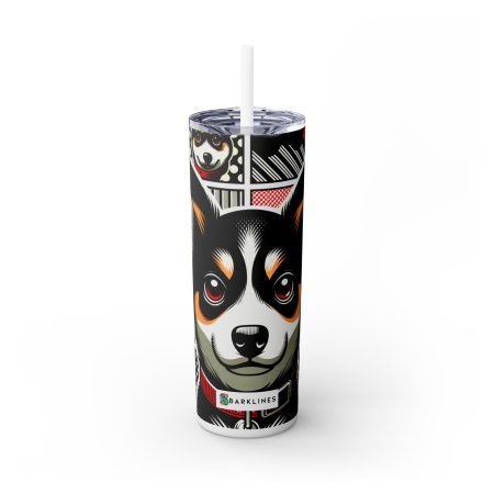 Volpino Italiano - 20 oz. Skinny Tumbler - By Rex Monet