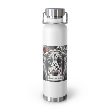 English Setter - 22 oz. Copper Vacuum Insulated Bottle  - By Baxter Monet
