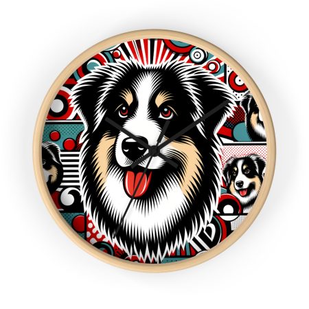 Pyrenean Shepherd - Wall Clock - By Rufus Brushstroke