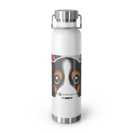 Petit Basset Griffon Vendéen - 22 oz. Copper Vacuum Insulated Bottle  - By Baxter DaVinci