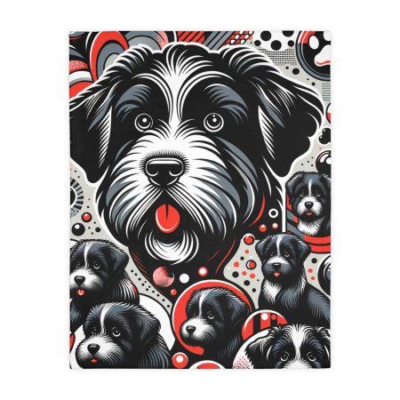 Bouvier des Flandres - Throw Blanket - By Biscuit Monet
