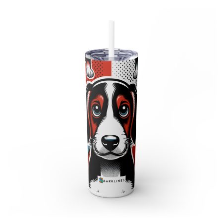 Scottish Deerhound - 20 oz. Skinny Tumbler - By Baxter VanPaw