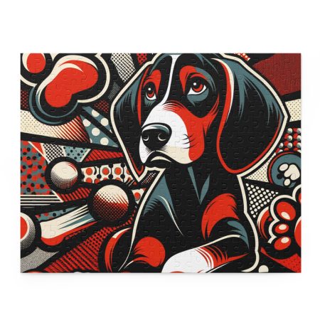 Redbone Coonhound - Puzzle - By Rex Monet