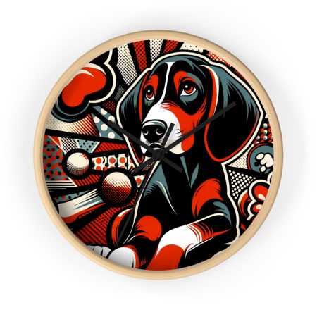 Redbone Coonhound - Wall Clock - By Rex Monet