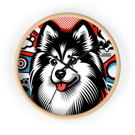 American Eskimo Dog - Wall Clock - By Barkley VanTail