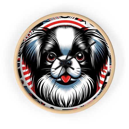 Japanese Chin - Wall Clock - By Biscuit VanFurr