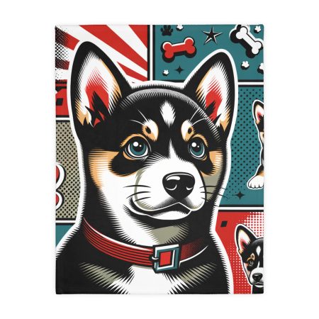 Norwegian Buhund - Throw Blanket - By Baxter VanWoof
