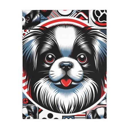 Japanese Chin - Throw Blanket - By Biscuit VanFurr