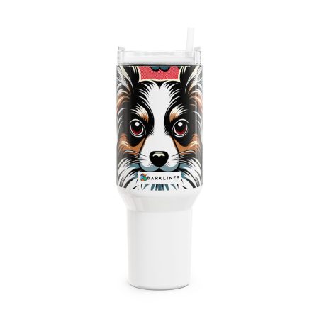 Papillon - 40 oz. Tumbler  - By Baxter VanWoofington