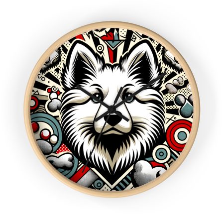 White Shepherd - Wall Clock - By Baxter Monet