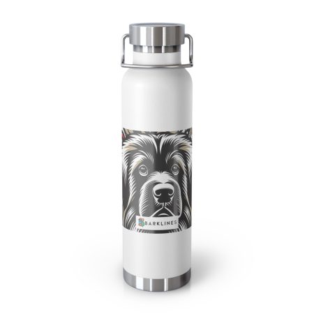 Leonberger - 22 oz. Copper Vacuum Insulated Bottle  - By Barkley Van Woof