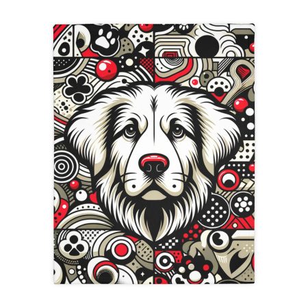 Great Pyrenees - Throw Blanket - By Rufus Whiskerdale