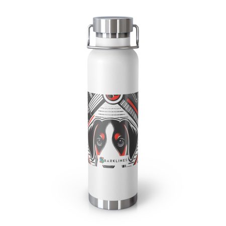 English Foxhound - 22 oz. Copper Vacuum Insulated Bottle  - By Barker Picasso