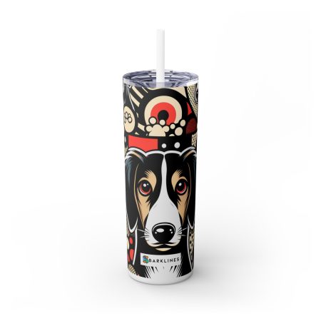 Saluki - 20 oz. Skinny Tumbler - By Baxter Monet