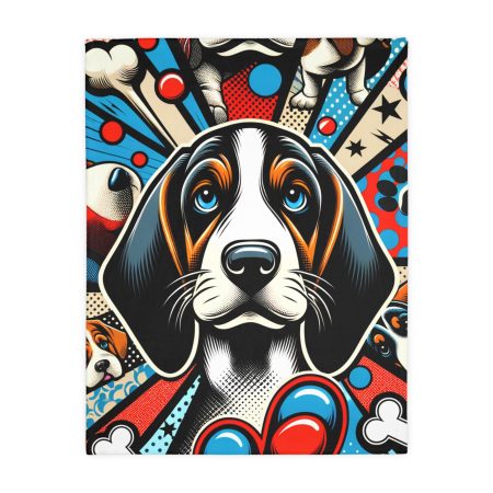 Basset Bleu de Gascogne - Throw Blanket - By Barkley Van Gogh