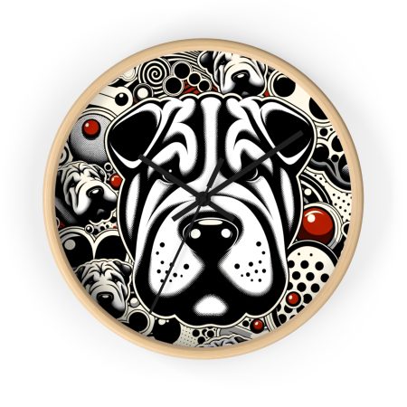 Chinese Shar-Pei - Wall Clock - By Rufus VanPaw