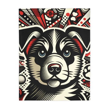 Ukrainian Shepherd Dog - Throw Blanket - By Biscuit Monet