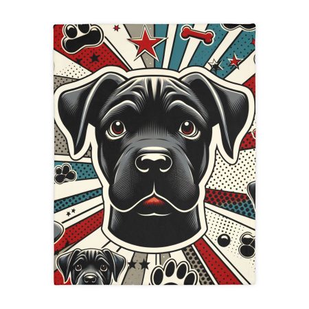 Black Mouth Cur - Throw Blanket - By Baxter Remington