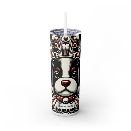 Sarplaninac - 20 oz. Skinny Tumbler - By Rufus Barkley