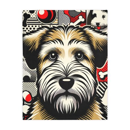 Soft-Coated Wheaten Terrier - Throw Blanket - By Baxter Doodlepaws