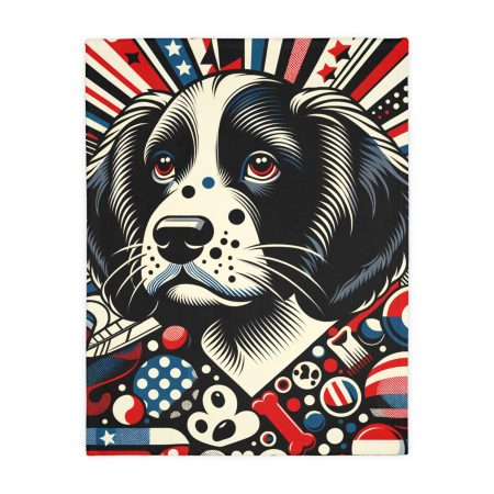 American Water Spaniel - Throw Blanket - By Rufus Pawcasso