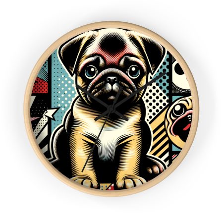 Pug - Wall Clock - By Rufus Barkley