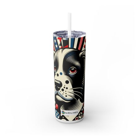 American Water Spaniel - 20 oz. Skinny Tumbler - By Rufus Pawcasso
