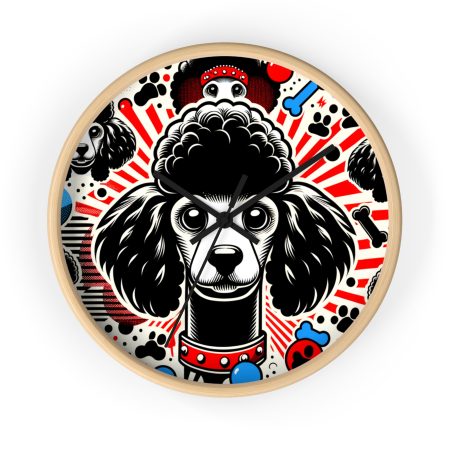 Poodle - Wall Clock - By Rex Monet
