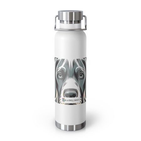 Weimaraner - 22 oz. Copper Vacuum Insulated Bottle  - By Baxter Monet