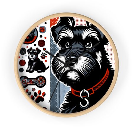 Black Russian Terrier - Wall Clock - By Rex VanGogh