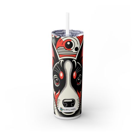 Basenji - 20 oz. Skinny Tumbler - By Biscuit Van Woof