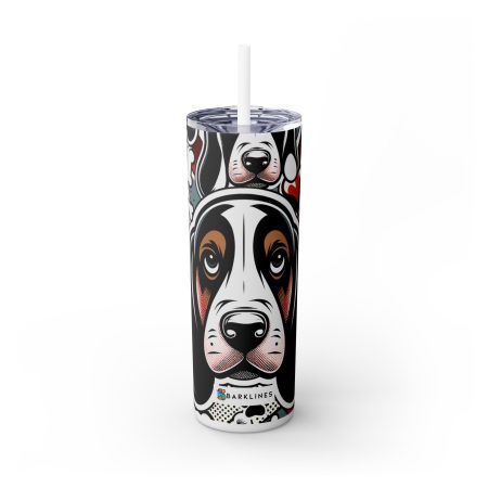 Basset Hound - 20 oz. Skinny Tumbler - By Baxter Pawlowski