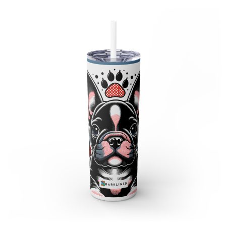 French Bulldog - 20 oz. Skinny Tumbler - By Baxter VanGogh